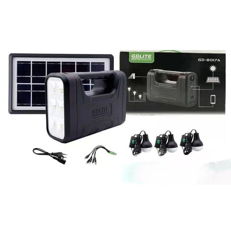 KIT SOLAIRE GDLITE GD-8017 RECHARGEABLE
