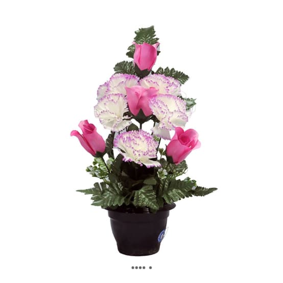MINI POT DE FLEURS ARTIFICIELLES