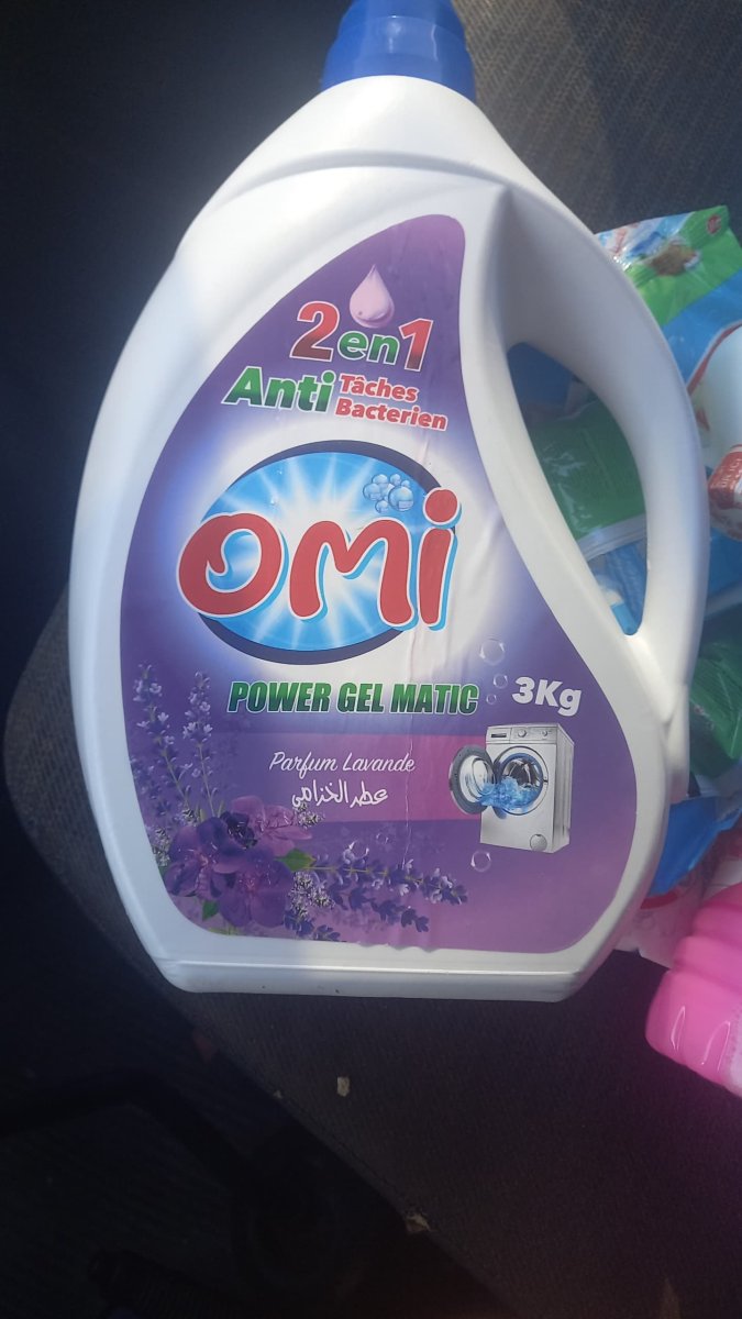 🧼 OMI Power Gel Matic 2 en 1 – 3 kg Anti-taches et antibactérien – Parfum Lavande