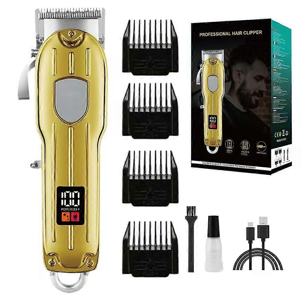 Tondeuse à cheveux électrique professionnelle dorée MIDDLIV